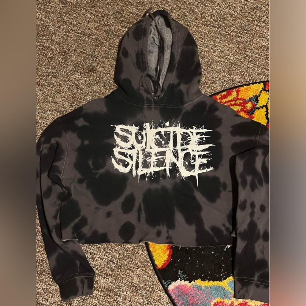 Suicide silence cropped hoodie sz small